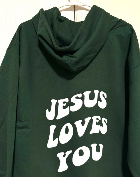 Jésus t'aime | Sweat à capuche