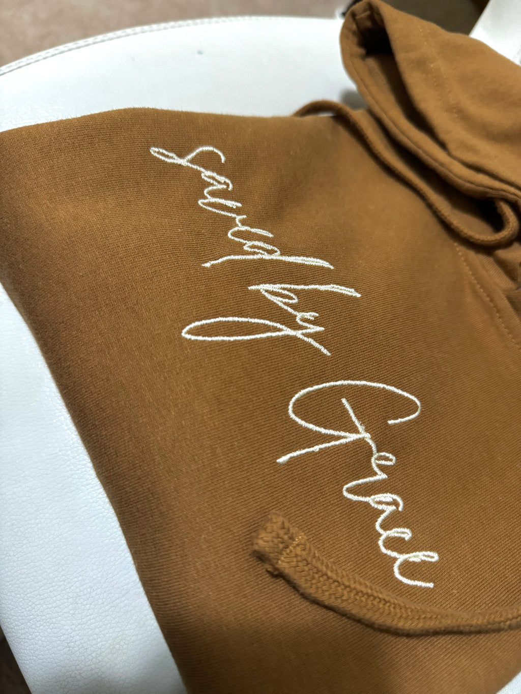 Saved by Grace | embroidered Hoodie - Apparel for God LLC