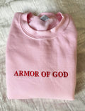 Armor of God | embroidered crewneck - Apparel for God LLC