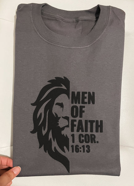 Men of faith | puff print T-shirt - Apparel for God LLC