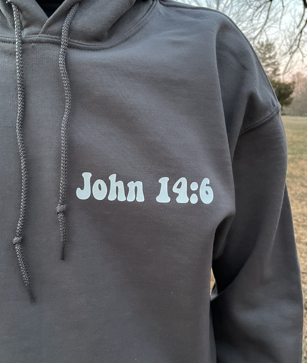 Jesus Saves | grey hoodie - Apparel for God LLC